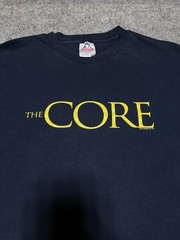 THE CORE Movie 2003 Vintage Long Sleeve Shirt Aaron Eckhart Hilary Swank XL