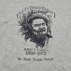 Vintage Shirt. Ft Fisherman Hermit Size XL Rare Gray Single Stitch.