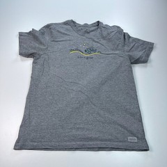 Life is Good Vintage Shirt Mens Large Gray Crew Neck Jeep Outdoors Casual