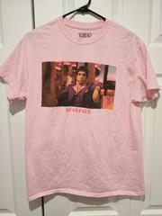 SCARFACE Rare Pink Official Movie T-Shirt Medium Tony Montana Al Pacino