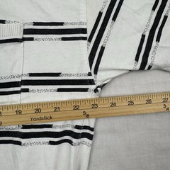 Vintage Le Tigre Shirt Adult XL Striped 1980s Elastic Waist Henley Neck Hipster