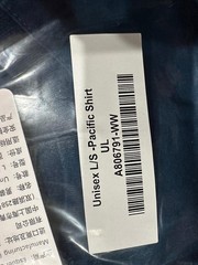 New Authentic Apple Unisex Long Sleeve T Shirt in Blue Store Employee Uniform