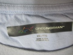 Greg Norman Shirt Mens 2XL Light Blue Pocket Tee Short Sleeve Crew Neck Cotton