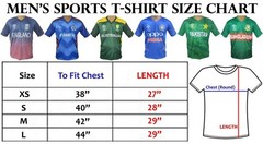 Men’s Cricket Jersey T Shirt Top Australia India Pakistan England Bangladesh