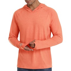 UPF50+ Men’s UV Sun Shirts Outdoor Fishing Hoodies Long Sleeve Performance Tops
