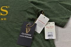Lucky Brand Men’s Guinness Harp Tee Short Sleeve Green Crew Neck Size 2XLT NEW