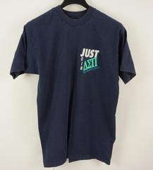Vintage Delta Sigma Pi Business Fraternity Mens Large Blue Graphic College Shirt