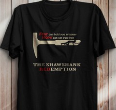 Cotton S-5XL T-shirt The Shawshank Redemption Fear can hold you prisoner