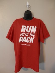 Run With The Pack Great Wolf Lodge Red T-Shirt Size L