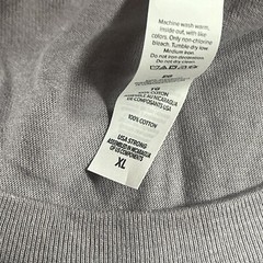 Canvas T-Shirt Mens XL Extra Large Gray Short Sleeve Burlington School District