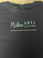 Vintage 2009 Malibu Arts Festival T-Shirt Navy Blue Gildan Large
