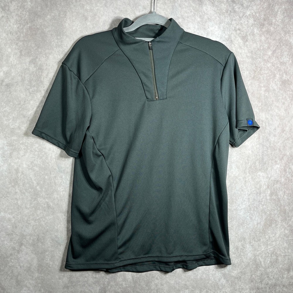 Irideon Riding Wear Shirt Mens Large Gray Quarter Zip Athleisure Outdoor