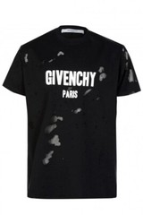Grail Givenchy Paris Black Heavily Distressed Oversized T Shirt 100% AUTHENTIC M