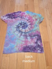 Hand-made Abstract Spiral Medium Tie Dye