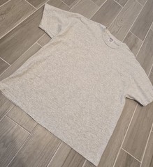 Hanes Heavyweight Cotton Shirt XXL Gray Blank Single-Stitch