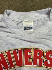Vintage Old Trafford University T Shirt Double Sided EPL Manchester Unique