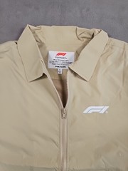 Formula 1 x PacSun Eco Team Zip Up Shirt Tan Size Large SOLD OUT