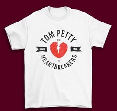 Tom Petty And The Heartbreakers Since 1976 Logo White T-Shirt – T059