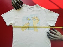 ALAB White T-shirt “F**k This & That” Flower Picking Funny Graphic Tee Sz Medium