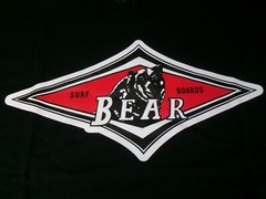 BEAR SURFBOARDS BIG & TALL SIZE 2XLT BLACK COLOR SILK SCREENED NEW