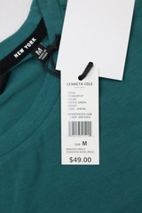 Kenneth Cole Men’s Crew Neck Short Sleeve Active Tee Pacific Green M Embroidery