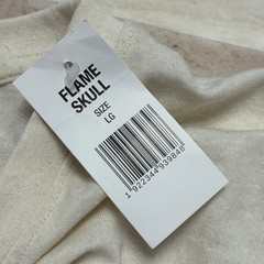 NWT Brisco Brands Flame Skull Everything is Fine T Shirt Sz L