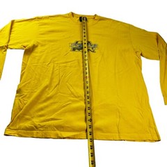 VTG Starter Athletic Men’s 100% Cotton Graphic L/S T-Shirt Yellow • Large