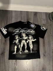 HELL STAR Men’s S Black Graphic Print Logo Crew Neck Short Sleeve T-Shirt 810#