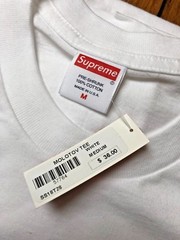 SUPREME SS18 MOLOTOV TEE WHITE MEDIUM M AUTHENTIC NEW IN HAND!