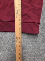 Rave On Trend Men’s Sweat Shirt Maroon Size Small Crew Neckline Ribbed Bottom