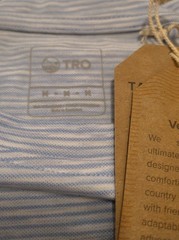 TRO By Tahoe River Shirt Men’s Size Medium Stretch Blue White Striped Pullover
