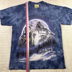 Vintage 90’s Tie Dyed The Mountain Wolf Spirit Native Size Medium
