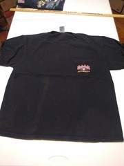 Lot Of 6 Men’s Size Large Black T-Shirts Biker Motorcycle With Damage