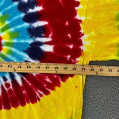 FREEZE Brand Tie Dye T-Shirt Adult Large Multi-Color Spiral Swirl Boho Grunge