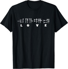 LOVE LETTERS IN SUMERIAN CUNEIFORM VINTAGE STYLE T-Shirt