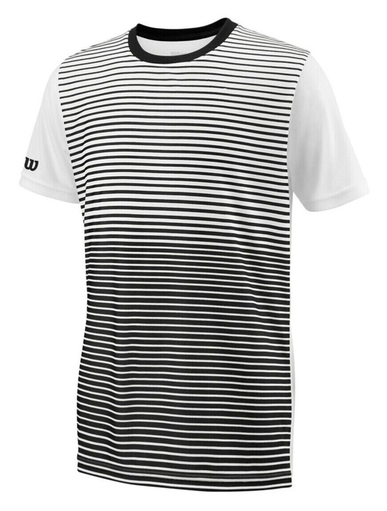 Wilson Men’s stripped T-Shirts,Performance Tee, Team Crew Neck, 6 Colors, Active