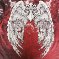 AFFLICTION MENS RELINQUISH T-SHIRT BURGANDY RD A1146