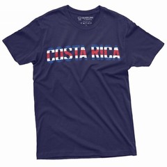 Costa Rica T-shirt Flag Patriotic Nationality Country Costa Rica Tee Shirt