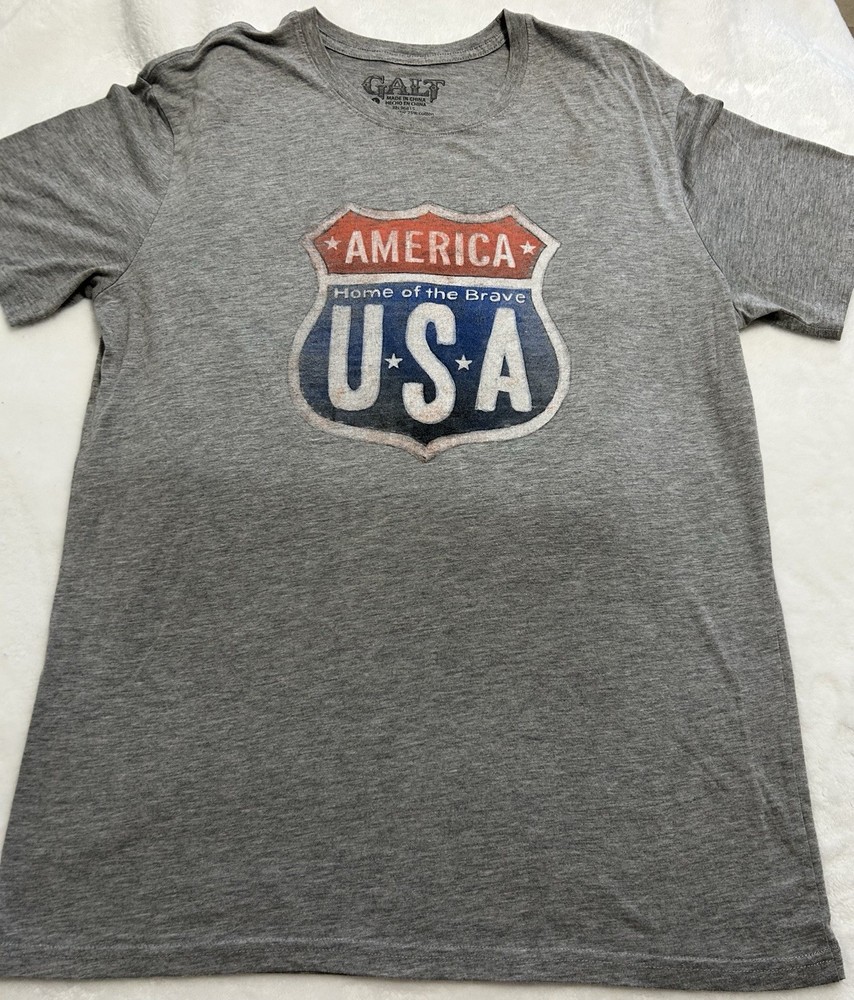 GALT America “USA” Men’s Soft Feel TSHIRT Size Large, Preowned
