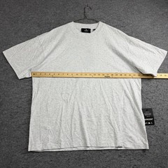Represent Shirt Mens Large Ice Grey Marl Initial Oversized Jersey Tee Cotton