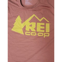 REI Co-op T-Shirt Unisex Large Graphic Tee Organic Cotton Blend Brown