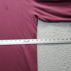 Nautica Shirt Mens M Burgundy Embroidered Logo Elastic Cuff Turtle Neck Pullover