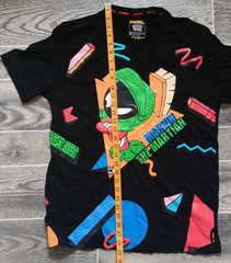 Marvin The Martian Looney Tunes X deKryptic Mens Medium Black T Shirt