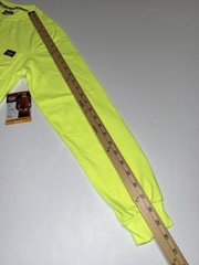Wrangler Work Men Small Pocket Shirt Hi Vis Yellow Construction UPF Wicking NWT