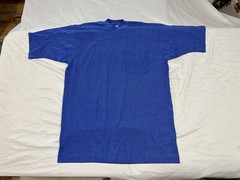 VINTAGE FRUIT OF THE LOOM EASY TO WEAR BLANK T-SHIRT SZ LARGE BLUE
