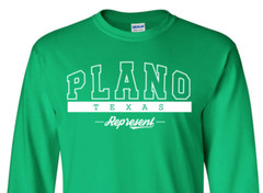 Plano Texas State T-Shirt Long Sleeve Graphic Tees Unisex Apparel