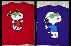 2 Peanuts Snoopy T-Shirt Mens XL Short Sleeve Blue Crew Neck I’ll Do It Tomorrow