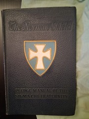 Lot of 2- Vntg 70s Sigma Chi T Shirt Mens Size M and Pledge Manual 9th ed 1943