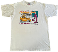 Vtg. 90s Caledonia Adobe San Miguel Car Show Wine Tasting T-Shirt XL Oneita USA