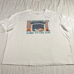 Glacier Rocky Mountains Mt Graphic T-Shirt XXL NWT